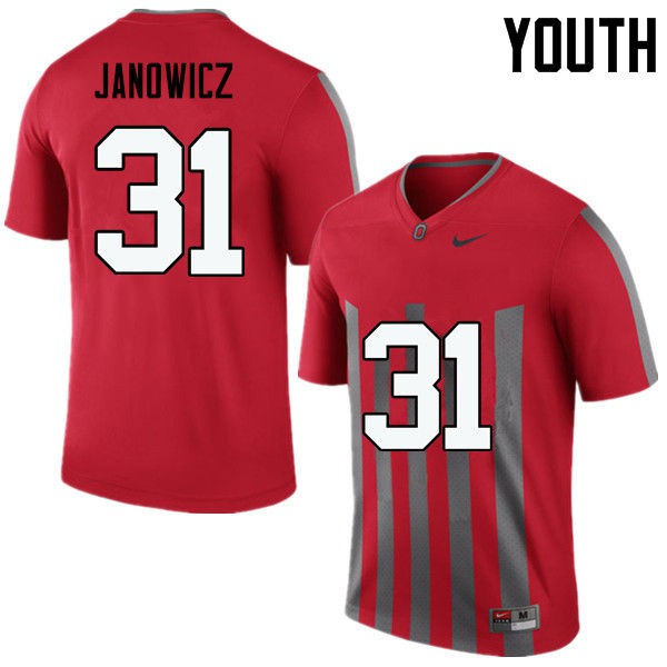 Ohio State Buckeyes #31 Vic Janowicz Youth Official Jersey Throwback OSU90387